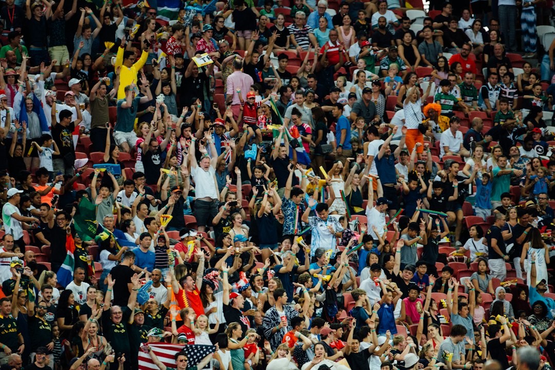 football fans celebrating